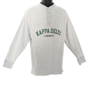 Gray Kappa Delta Clemson Long‎ Sleeve Shirt Sz XL